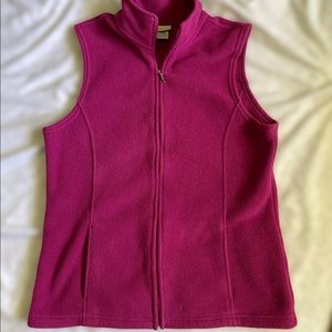 LL Bean Fleece Vest, M, EUC